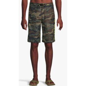O’Neill Santa Cruz Size 42 Full length Board Shorts Camo NWT Pocket Tie Waist Sw